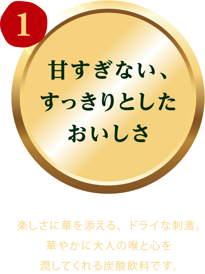 甘すぎない、すっきりとしたおいしさ