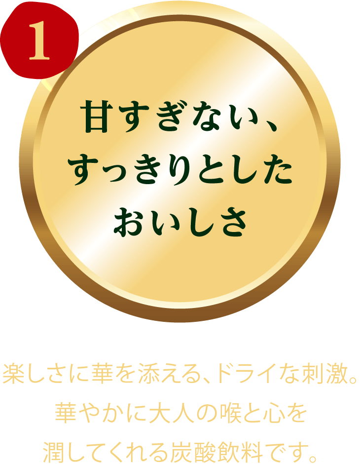 甘すぎない、すっきりとしたおいしさ