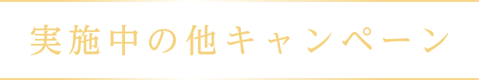 実施中の他キャンペーン