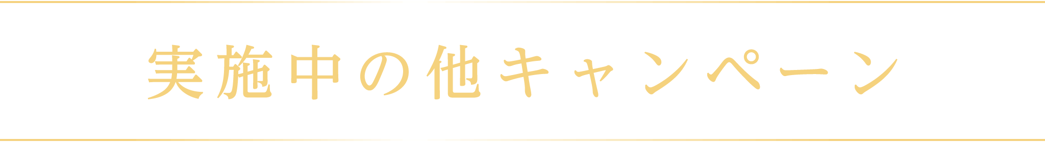 実施中の他キャンペーン