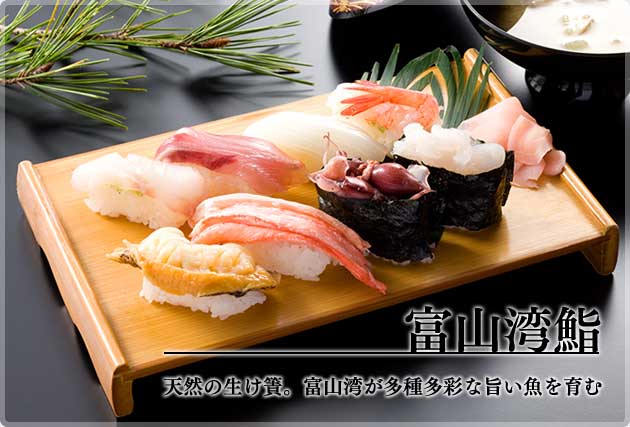 富山湾鮨　天然の生け簀。富山湾が多種多彩な旨い魚を育む