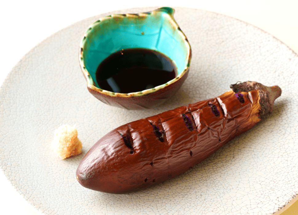 千両なすの一本焼き