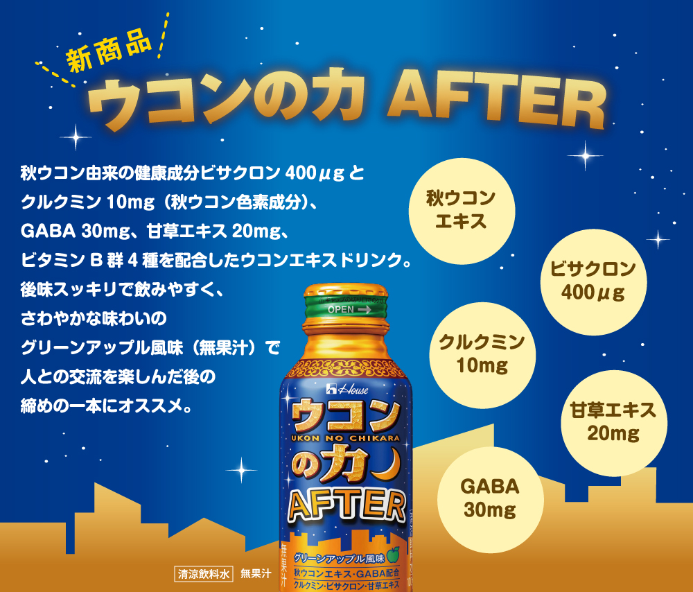 新商品 ウコンの力 AFTER